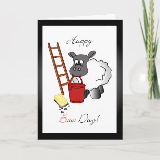 Carte de voeux d'anniversaire du nettoyeur de fenê