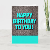 Carte de vœux d'anniversaire électrique