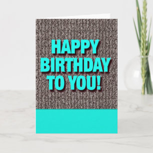 Carte de vœux d'anniversaire électrique
