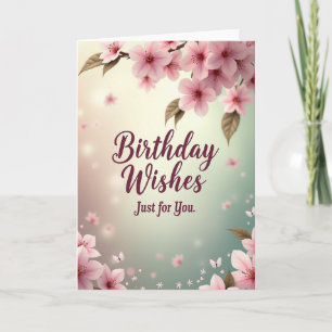 Carte de vœux d'anniversaire Fleurir