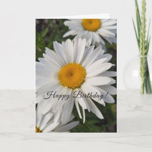 Carte de voeux d'anniversaire floral