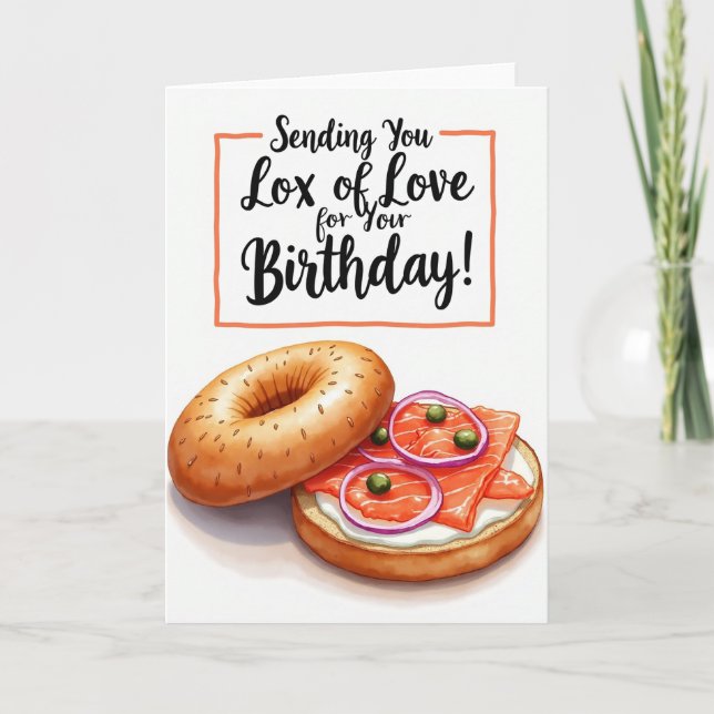 Carte de vœux d'anniversaire gourmet (Devant)
