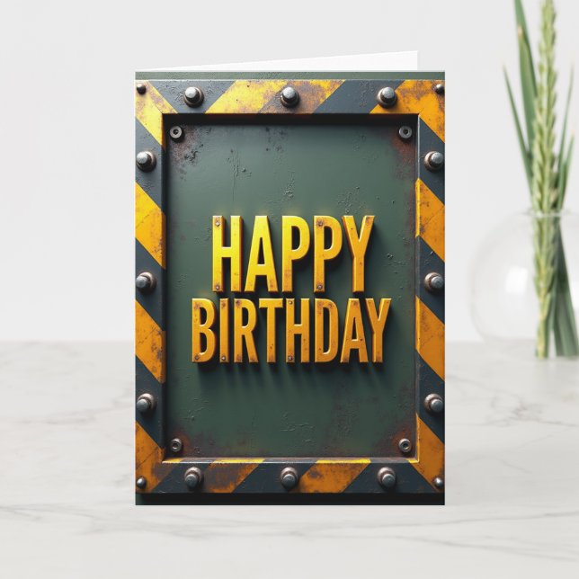 Carte de vœux d'anniversaire Gritty (Devant)