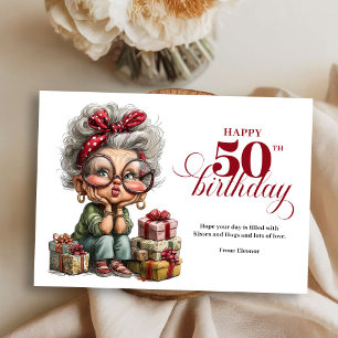 Carte de vœux d'anniversaire humoristique pour une