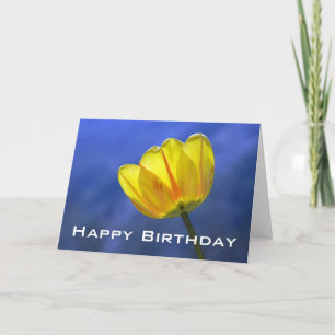Carte de voeux d'anniversaire Joyeux au printemps 
