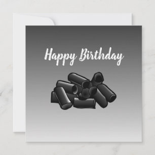 Carte de vœux d'anniversaire Licorice Flat