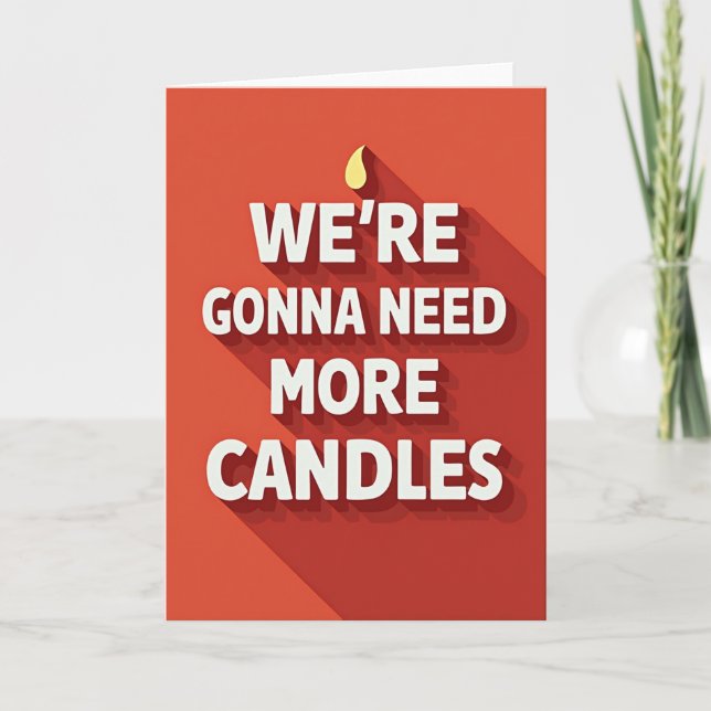Carte de vœux d'anniversaire ludique (Devant)