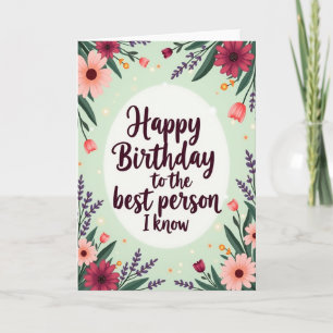 Carte de vœux d'anniversaire lumineuse
