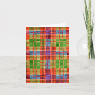 Carte de vœux d'anniversaire MAC RAE TARTAN