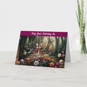 Carte de vœux d'anniversaire magique