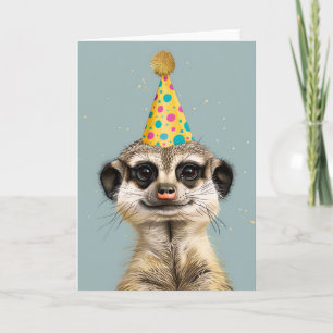 Carte de voeux d'anniversaire Meerkat