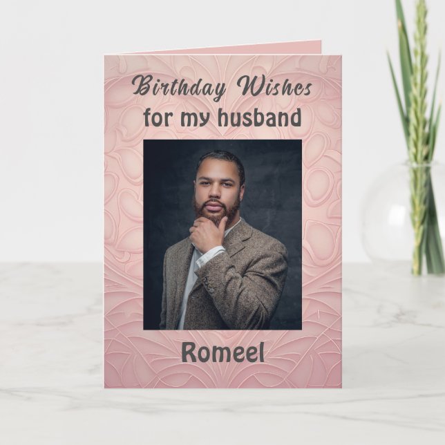 Carte de vœux d'anniversaire moderne et chic pour  (Devant)