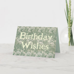 Carte de vœux d'anniversaire motif tulipe de Willi