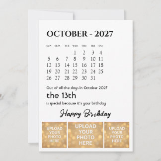Carte de vœux d'anniversaire personnalisée