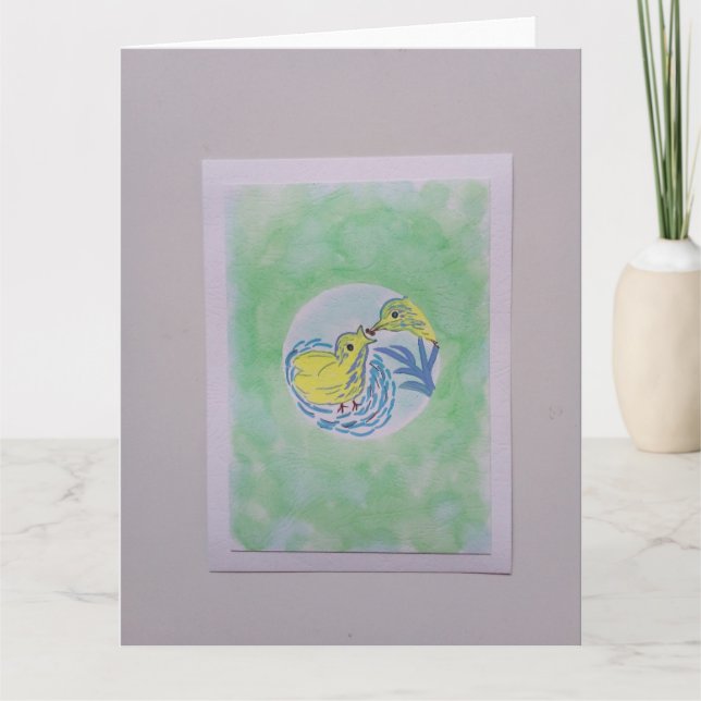 Carte de vœux d'anniversaire pliée  (Devant)