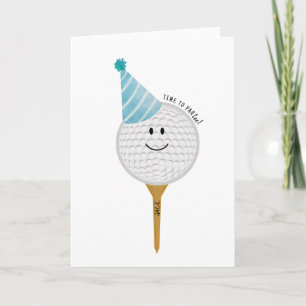 Carte de vœux d'anniversaire pour amateur de golf