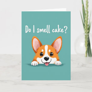 Carte de vœux d'anniversaire pour chiot joueur