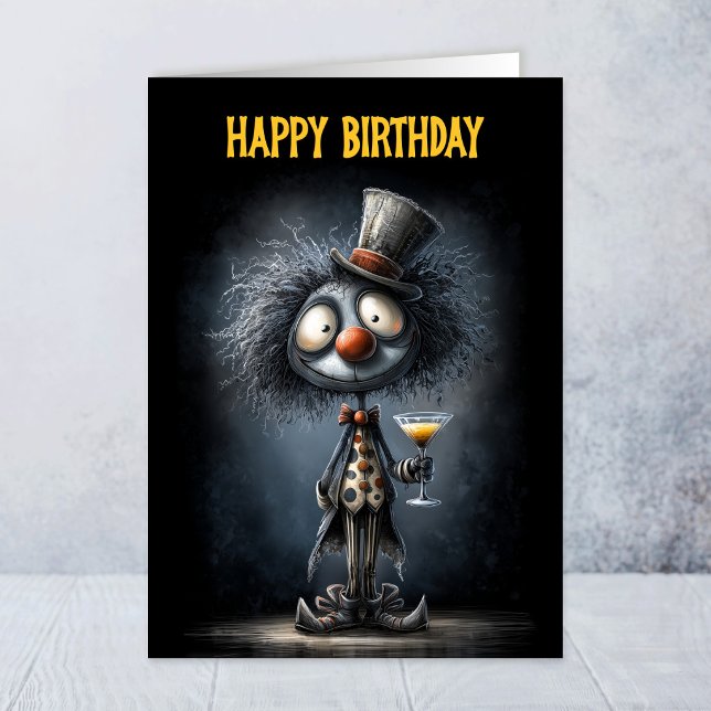 Carte de vœux d'anniversaire pour clown de cirque (Créateur téléchargé)