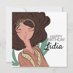 Carte de vœux d'anniversaire pour l'amant du perso