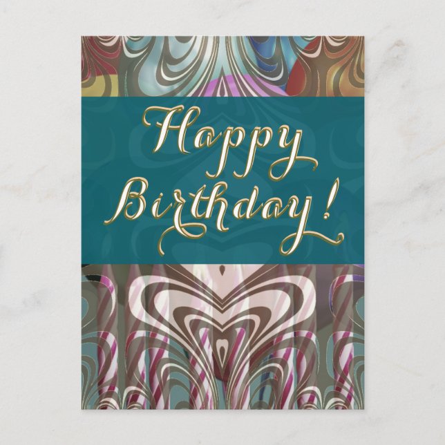 Carte de vœux d'anniversaire pour le bureau (Devant)