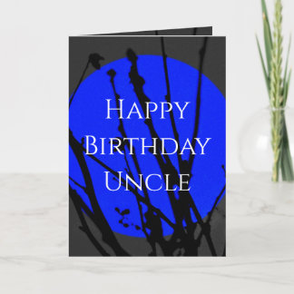 Carte de vœux d'anniversaire pour oncle