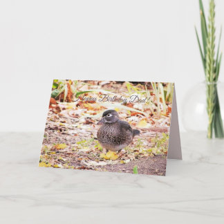 Carte de vœux d'anniversaire pour papa avec un can