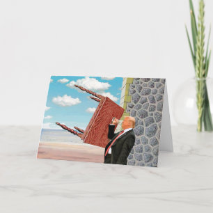 Carte de vœux d'anniversaire pour problème de bois