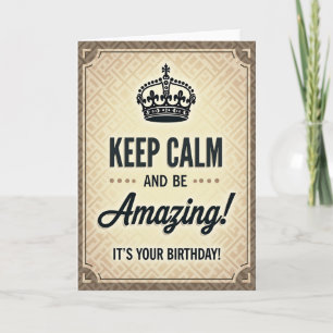 Carte de vœux d'anniversaire royale