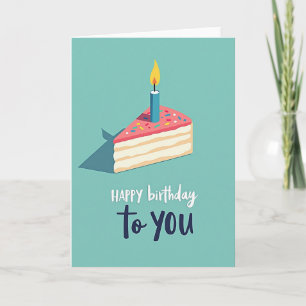 Carte de vœux d'anniversaire saupoudrée