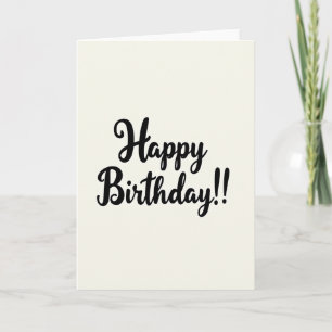Carte de voeux d'anniversaire sereine