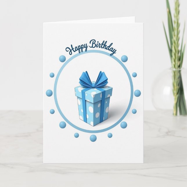 Carte de vœux d'anniversaire Sweet Gift (Devant)
