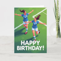 Carte de vœux d'anniversaire triomphante pour les