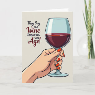 Carte de vœux d'anniversaire Vibrant Toast