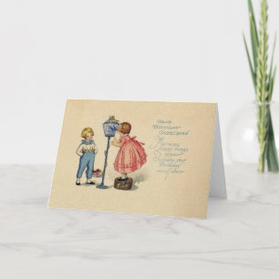 Carte de voeux d'anniversaire vintage