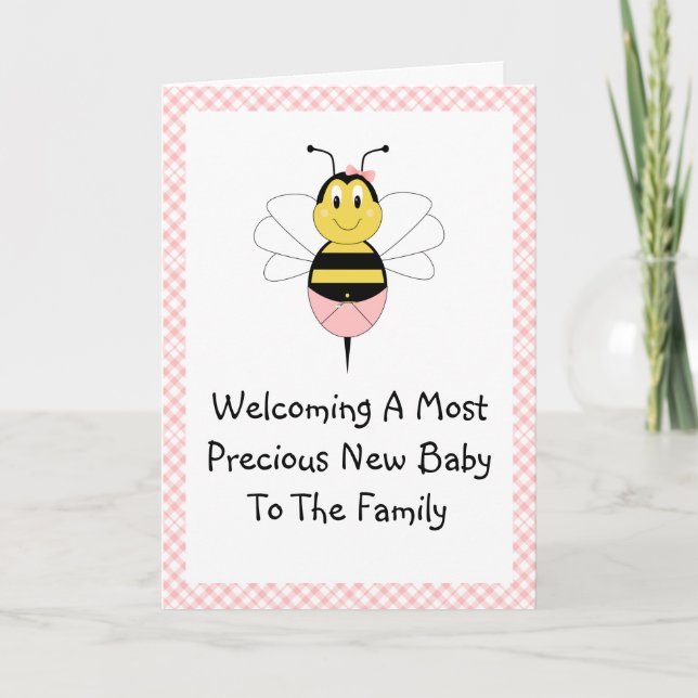 Carte de vœux d'annonce de naissance de MayBee Bum (Devant)