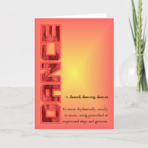Carte de voeux Danse