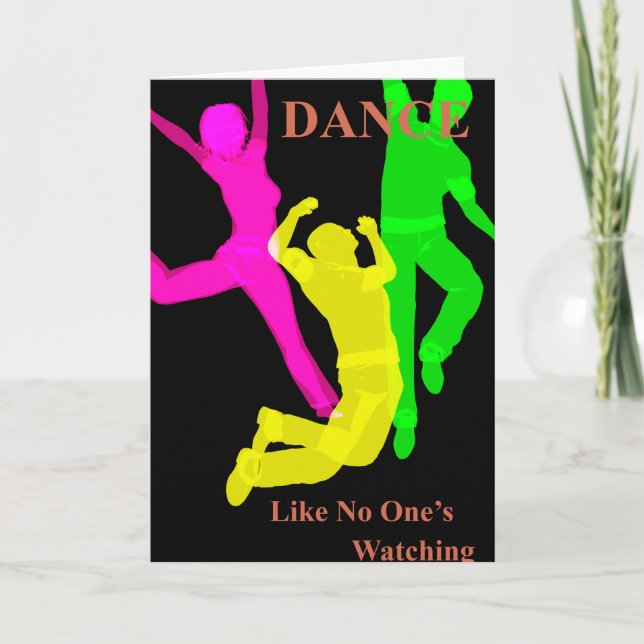 Carte de voeux Danse (Devant)