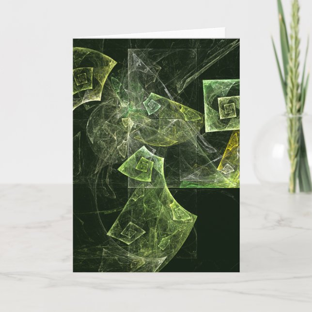 Carte de voeux d'art Abstrait à équilibre tordu (Devant)