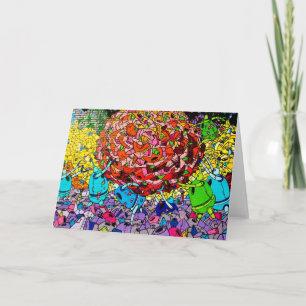 Carte de voeux d'art de graffiti