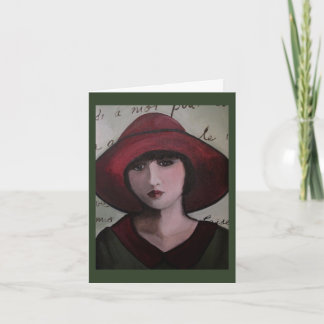 Carte de voeux d'art déco