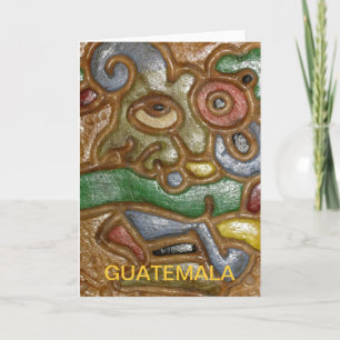 Carte de voeux d'art du Guatemala