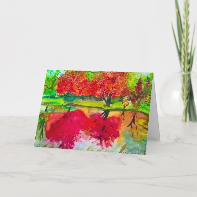 Carte de voeux d'automne (Devant)