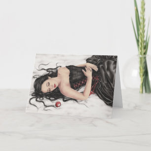 Carte de voeux d'automne de blancs de neige