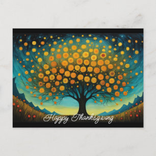 Carte de vœux d'automne de la fête de Thanksgiving
