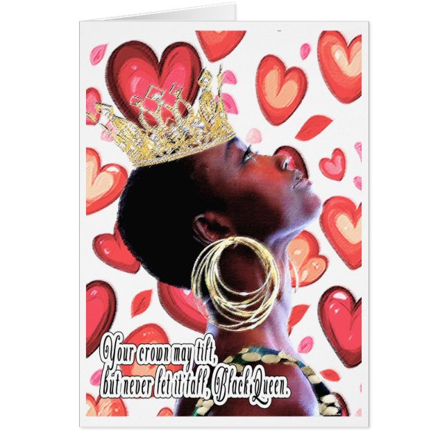 Carte de vœux d'autonomisation Black Girl Magic (Devant)
