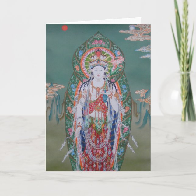 Carte de voeux d'Avalokiteshvara (Devant)