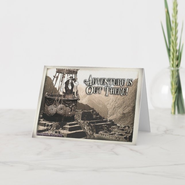 Carte de voeux d'aventure (Devant)