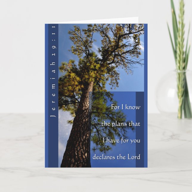 Carte de voeux de 29:11 de Jérémie (Devant)