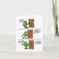 Carte de vœux de anniversaire Knock Knock Olive Yo