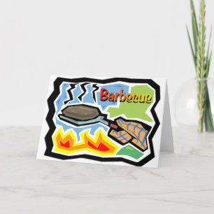 Carte de voeux de barbecue